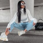 Bluzka z półgolfem Lentina Ola Voga ecru