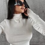 Bluzka z półgolfem Lentina Ola Voga ecru