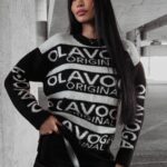 Sweter logowany Emiko Ola Voga czarny