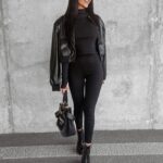 Legginsy gładkie modelujące Alix Ola Voga czarne