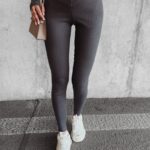 Legginsy gładkie modelujące Alix Ola Voga grafitowe