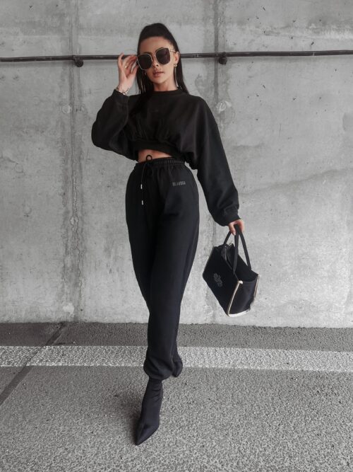 Komplet damski dresowy Lores Ola Voga czarny