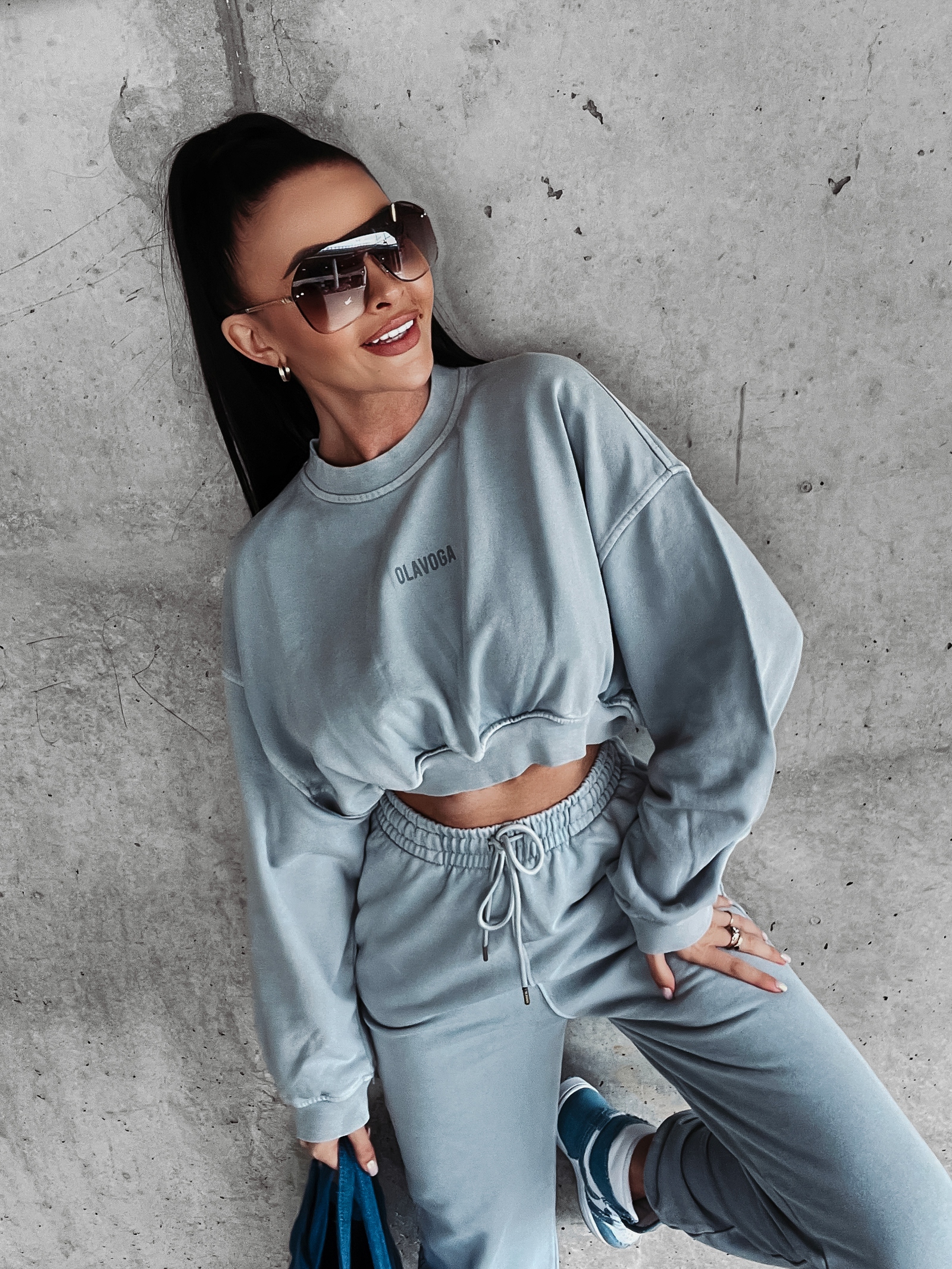 Komplet damski dresowy Lores Ola Voga j.szary