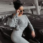 Komplet damski dzianinowy Della Ola Voga szary