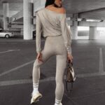 Komplet damski dzianinowy Della Ola Voga beżowy