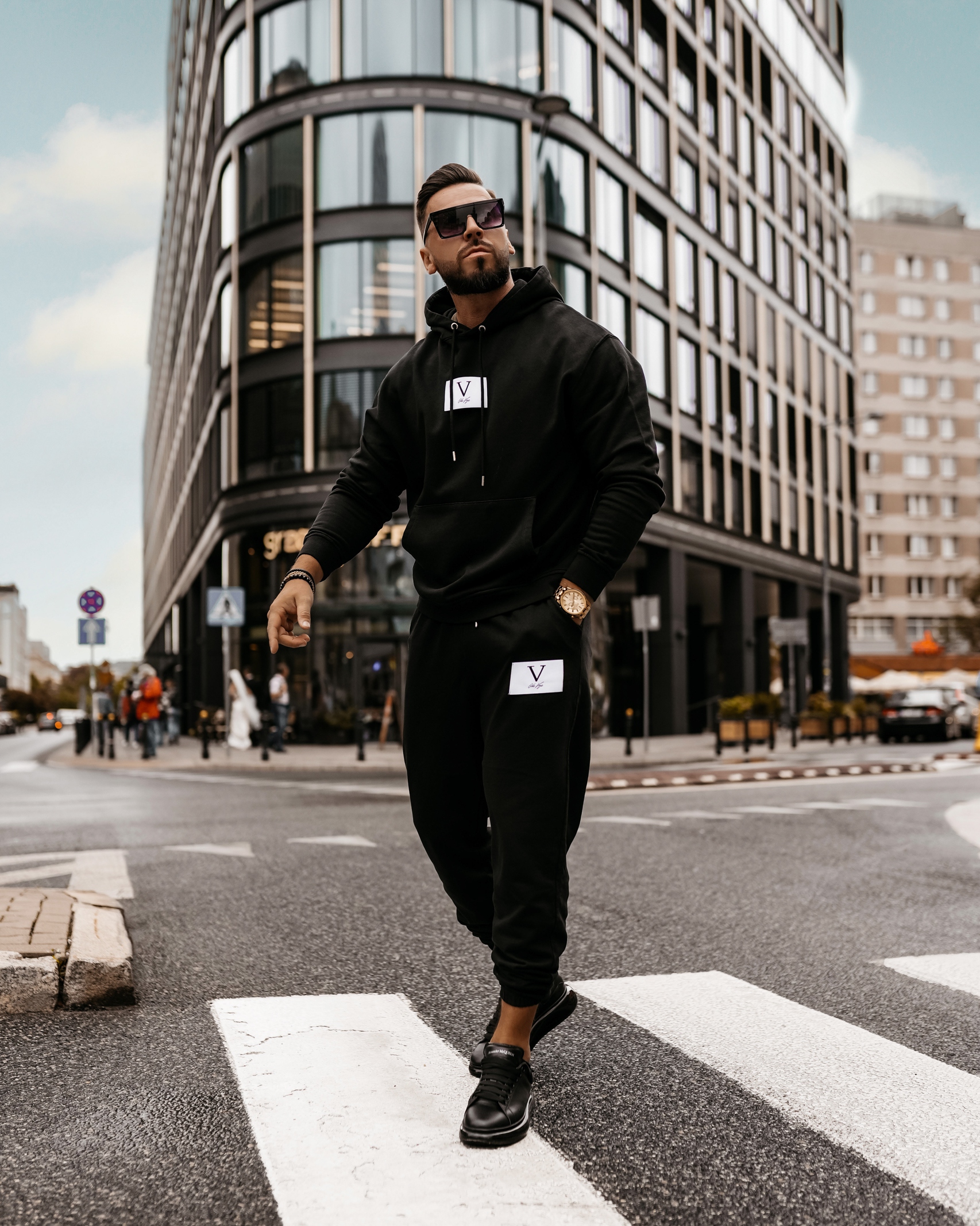 Komplet męski dresowy Jordan Ola Voga czarny