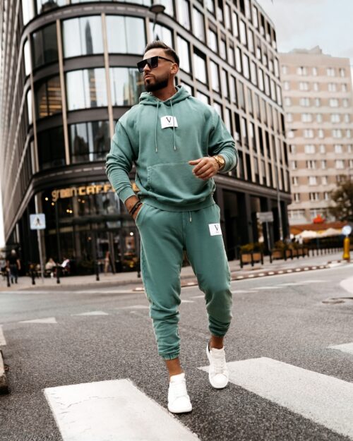 Komplet męski dresowy Jordan Ola Voga zielony