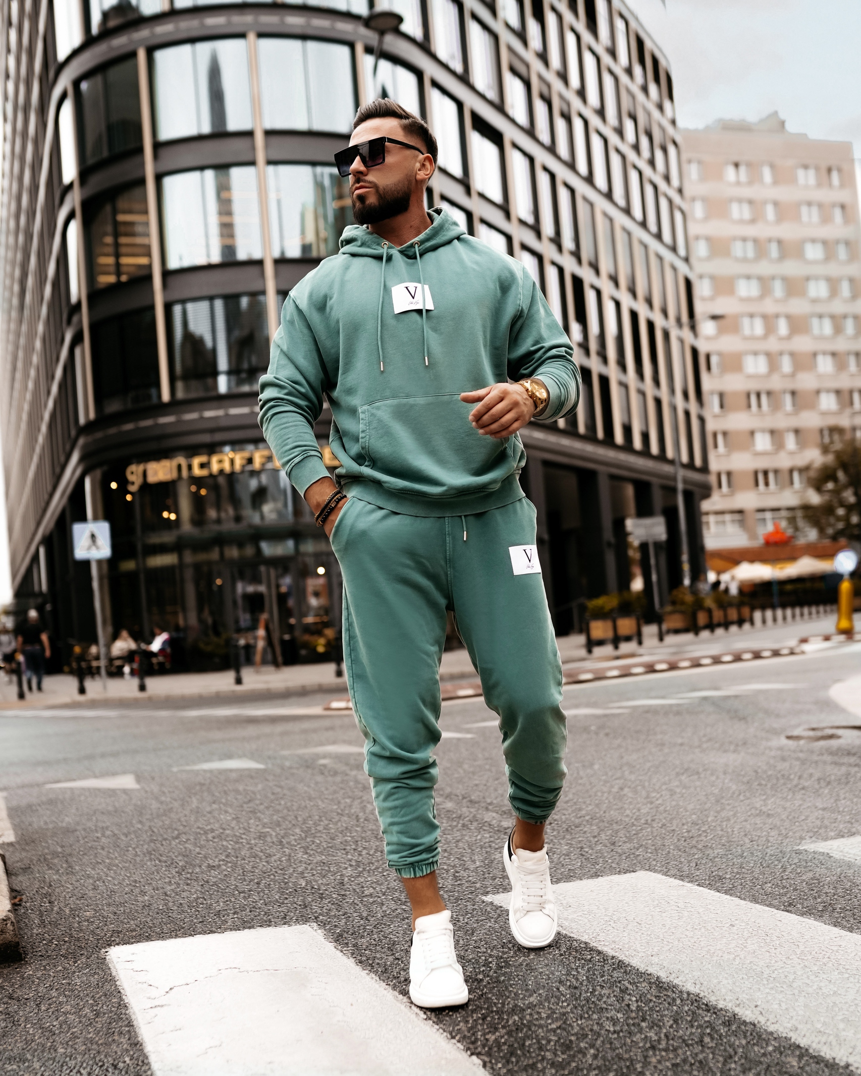 Komplet męski dresowy Jordan Ola Voga zielony