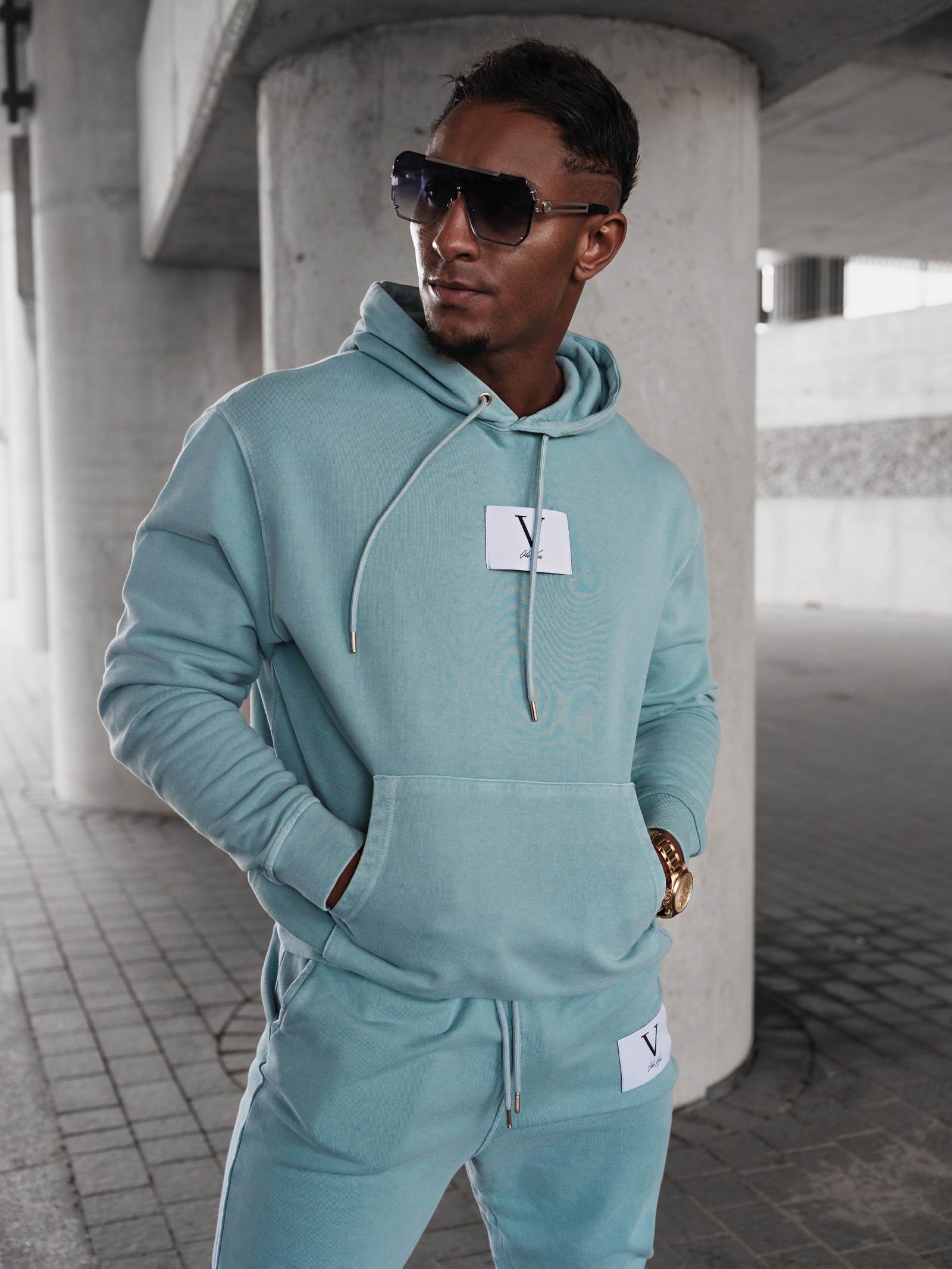 Komplet męski dresowy Jordan Ola Voga błękitny