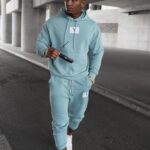 Komplet męski dresowy Jordan Ola Voga błękitny