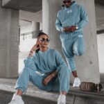 Komplet męski dresowy Jordan Ola Voga błękitny