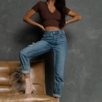 Bluzka polo Game czekoladowa