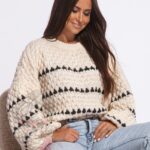 Sweter oversize Melli beżowy