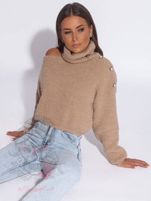 Spodnie jeansowe z rozporkami Ruptura niebieskie