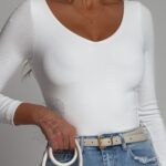 Bluzka klasyczna Bore biała