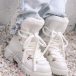 Botki z barankiem Madam Bemoli białe