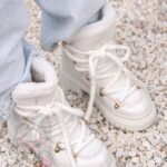 Botki z barankiem Madam Bemoli białe