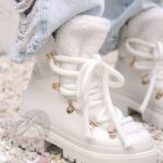 Botki z barankiem Madam Bemoli białe