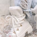 Botki z barankiem Madam Bemoli białe