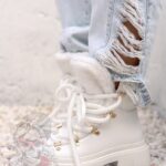 Botki z barankiem Madam Bemoli białe