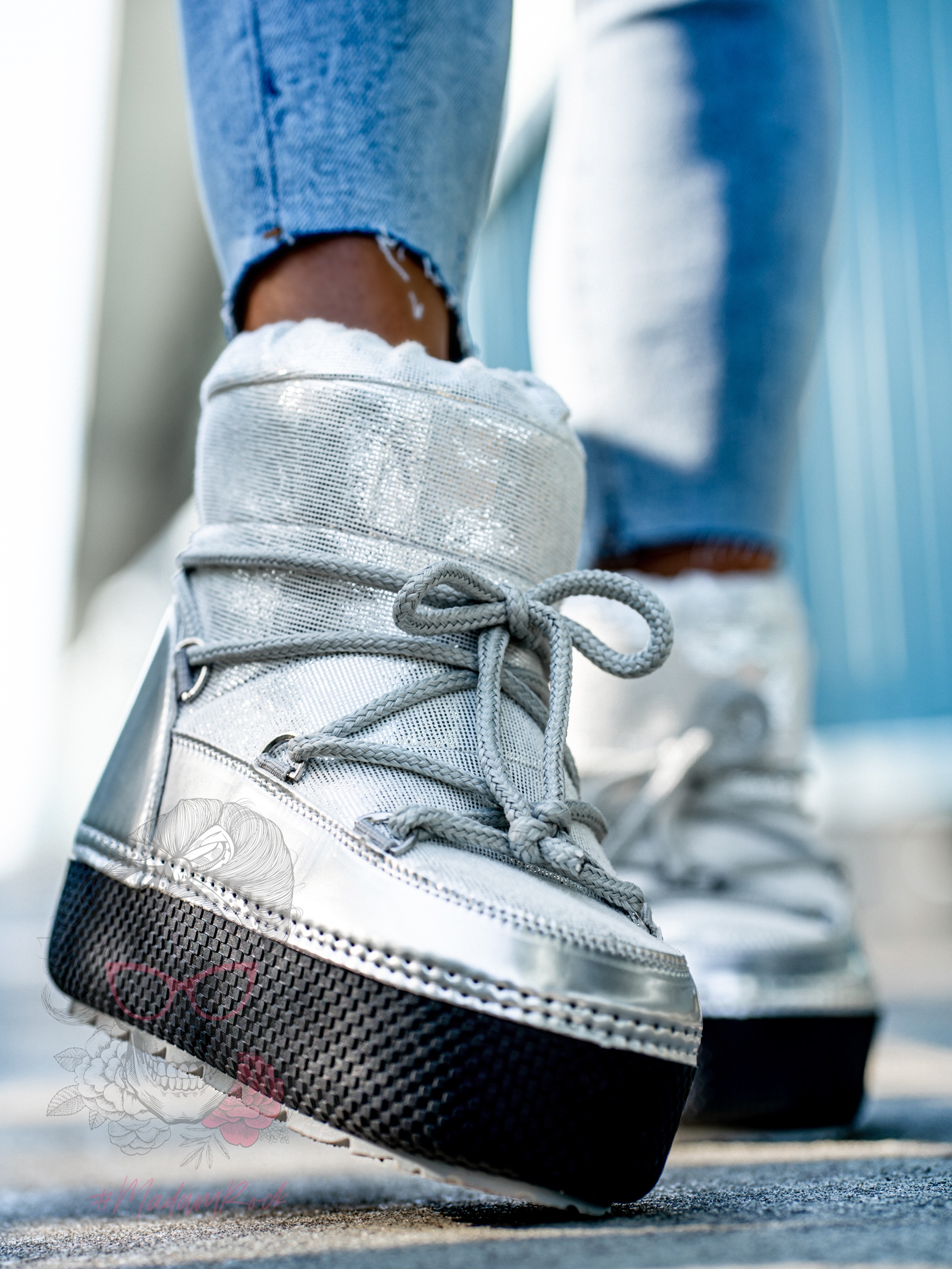 Śniegowce metaliczne Rock Fenome srebrne