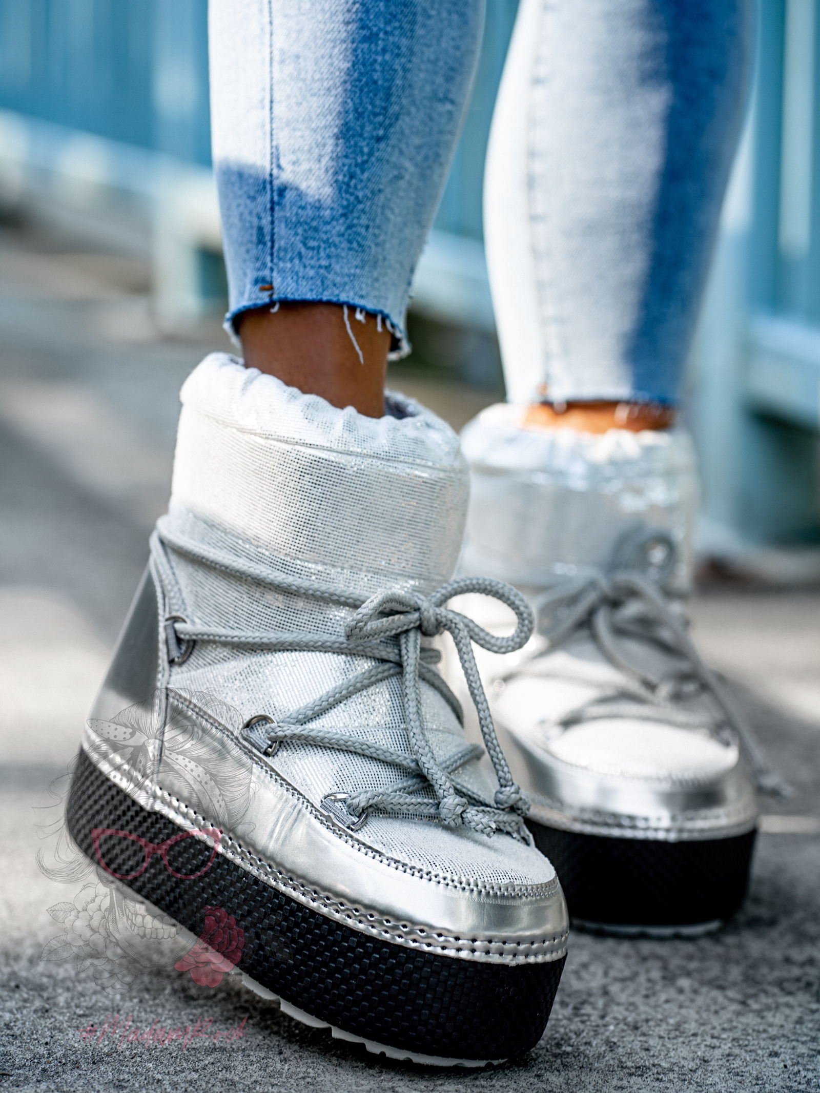 Śniegowce metaliczne Rock Fenome srebrne