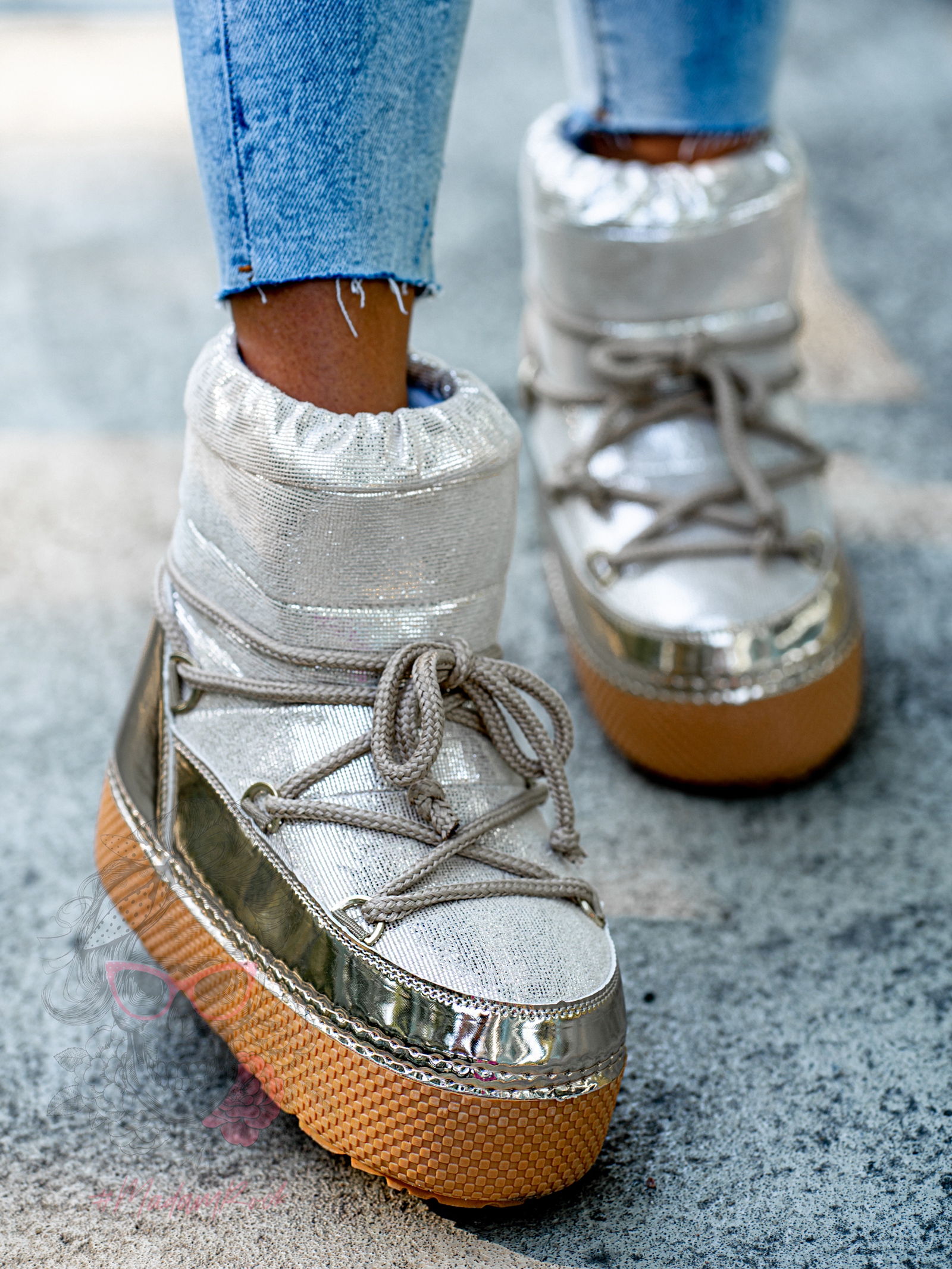 Śniegowce metaliczne Rock Fenome złote Śniegowce metaliczne Rock Fenome złote