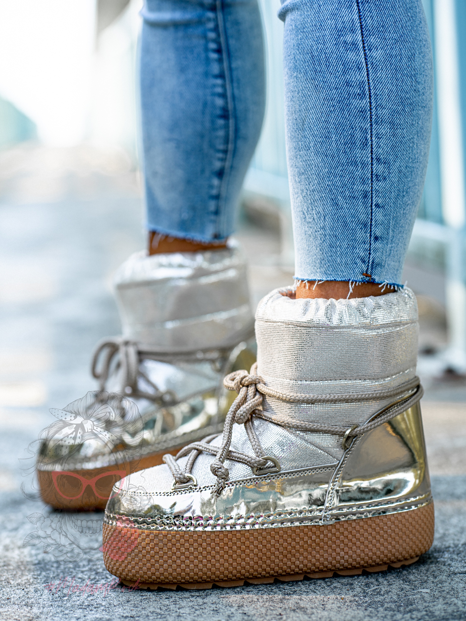 Śniegowce metaliczne Rock Fenome złote Śniegowce metaliczne Rock Fenome złote