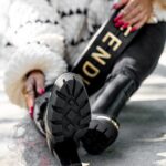 Botki na słupku Rock Little Black czarne