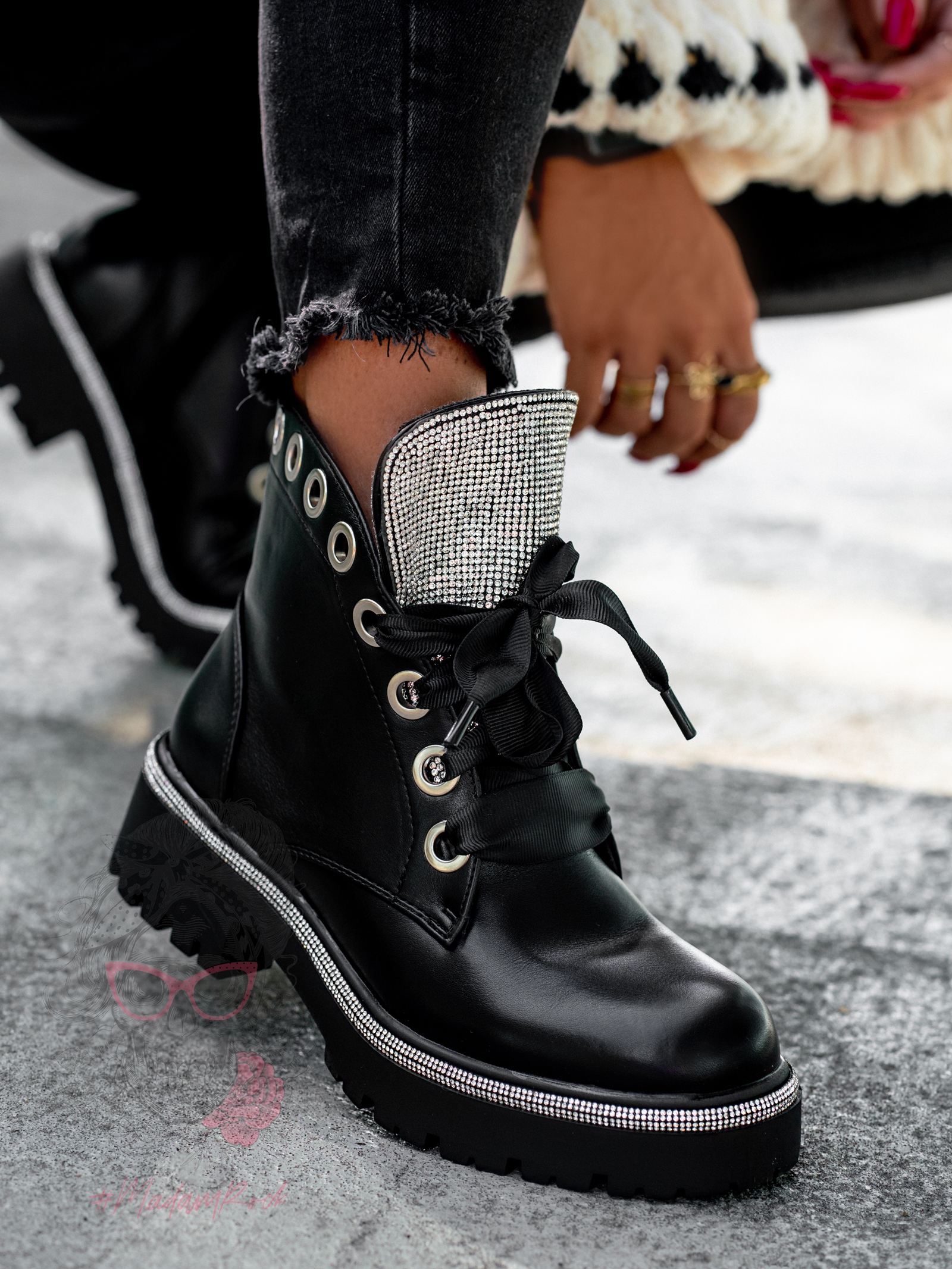 Botki workery Rock Soshen czarne