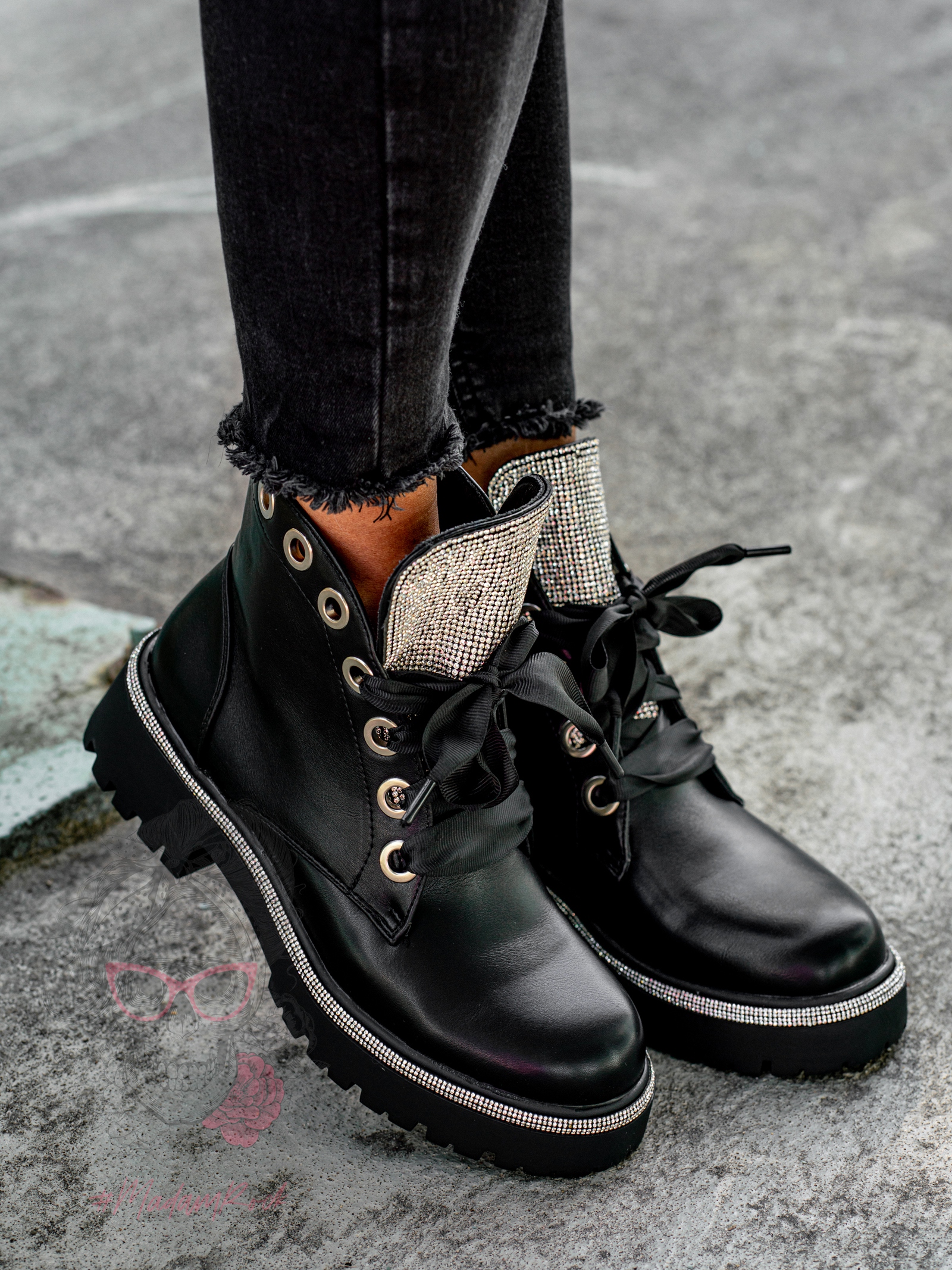 Botki workery Rock Soshen czarne