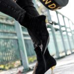 Botki na szpilce Madam Katrinas czarne