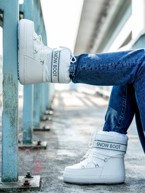 Śniegowce Madam Snow Boots Short białe