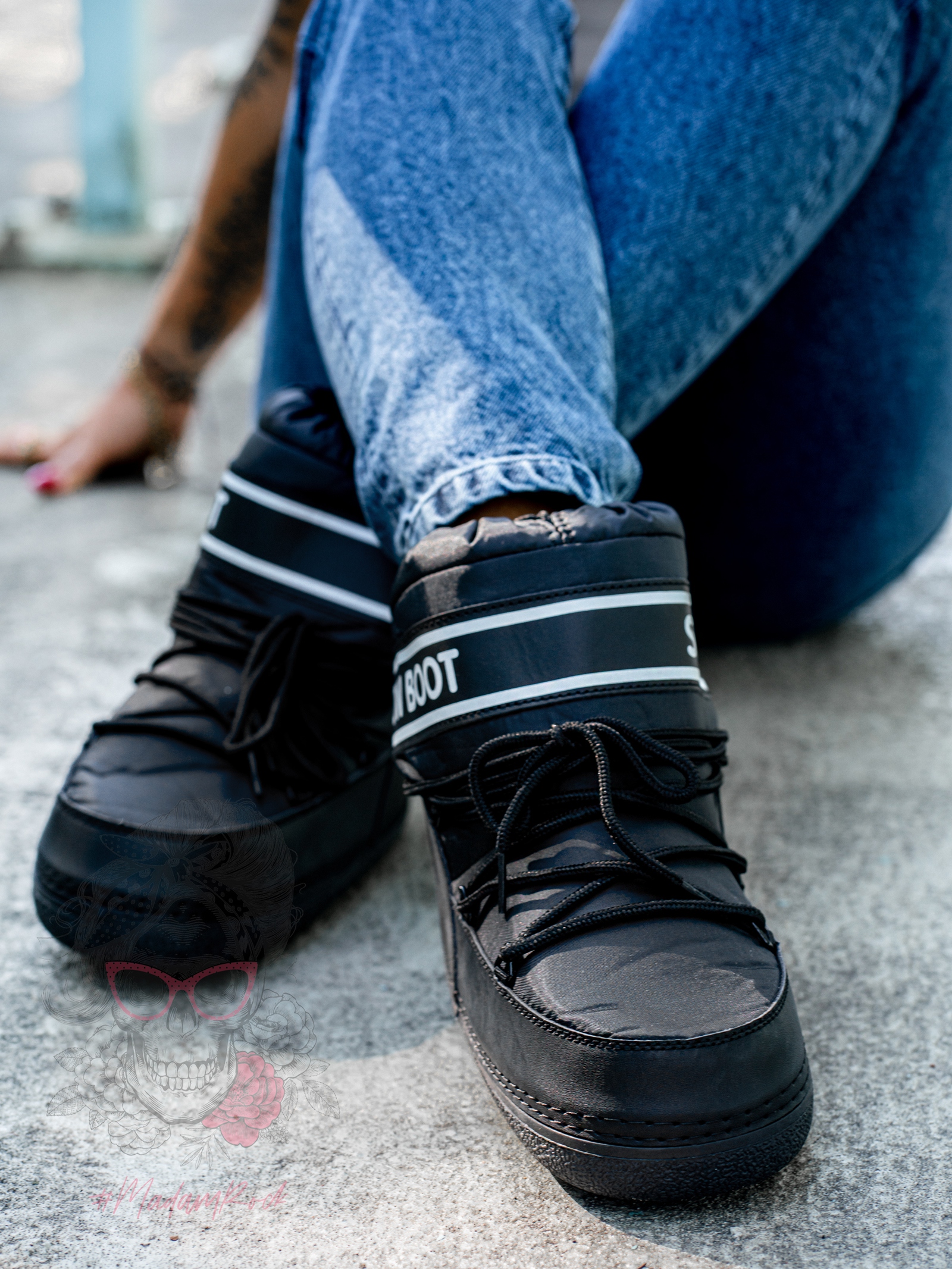 Śniegowce Madam Snow Boots Short czarne