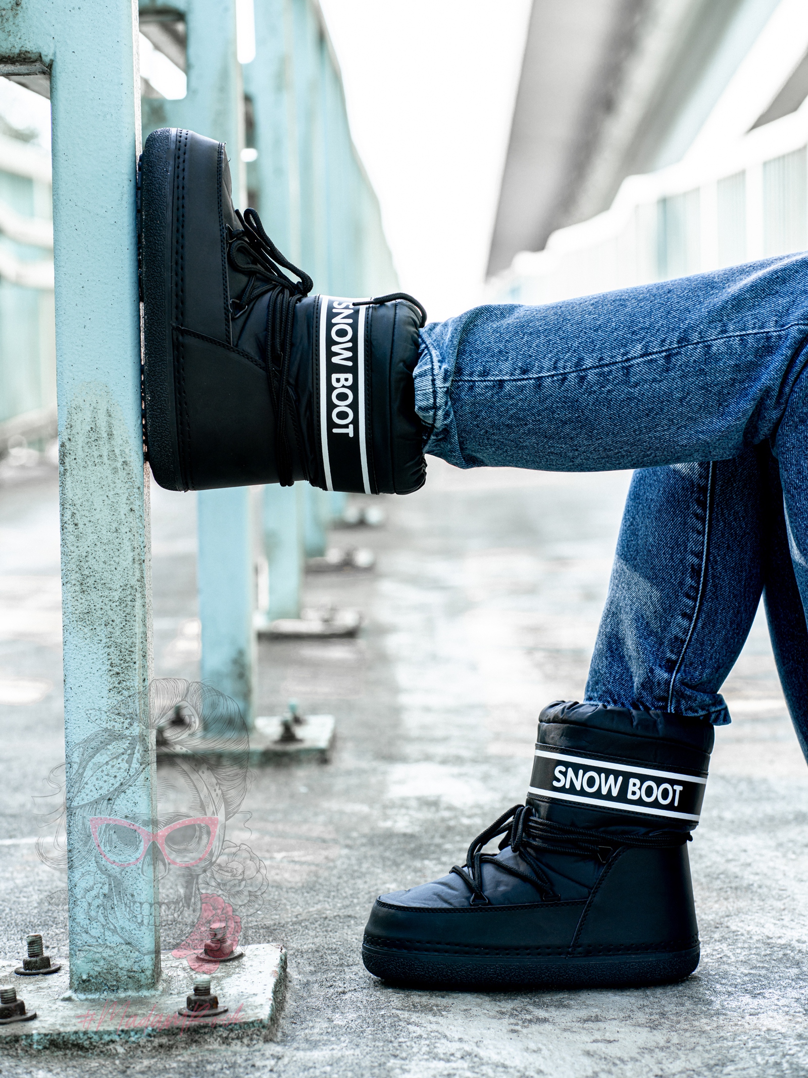 Śniegowce Madam Snow Boots Short czarne Śniegowce Madam Snow Boots Short czarne