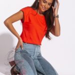 T-shirt basic Ader ceglany