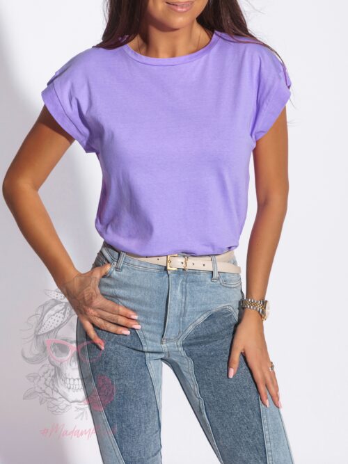 T-shirt basic Ader fioletowy