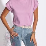 T-shirt basic Ader pudrowy