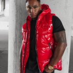 Bezrękawnik męski pikowany Lynx Ola Voga czerwony