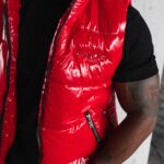 Bezrękawnik męski pikowany Lynx Ola Voga czerwony