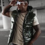 Bezrękawnik męski pikowany Lynx Ola Voga khaki