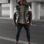 Bezrękawnik męski pikowany Lynx Ola Voga khaki