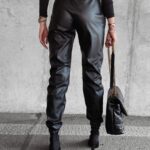 Spodnie damskie z ekoskóry Rimi Ola Voga czarne