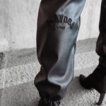 Spodnie damskie z ekoskóry Rimi Ola Voga czarne