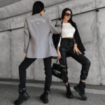 Spodnie damskie z ekoskóry Rimi Ola Voga czarne