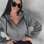 Bluza damska rozpinana Desia Ola Voga grafitowa