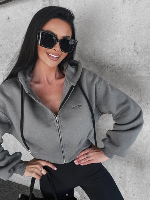 Bluza damska rozpinana Desia Ola Voga grafitowa