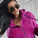 Bluza damska rozpinana Desia Ola Voga amarantowa