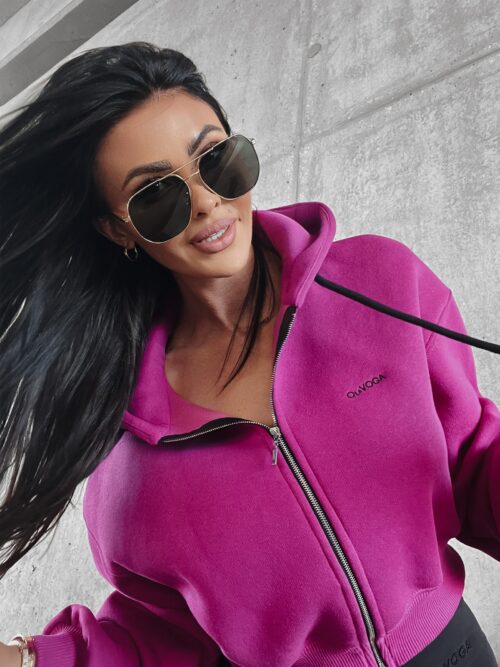 Bluza damska rozpinana Desia Ola Voga amarantowa