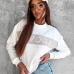 Bluza klasyczna z półgolfem Kailee Ola Voga ecru/beżowa